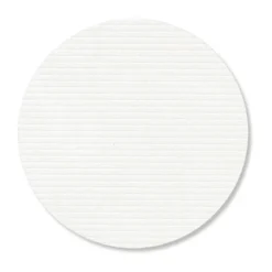 Corduroy glasunderlägg, Pure white, circle
