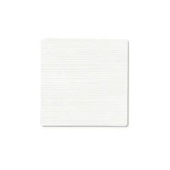Corduroy glasunderlägg square, Pure white