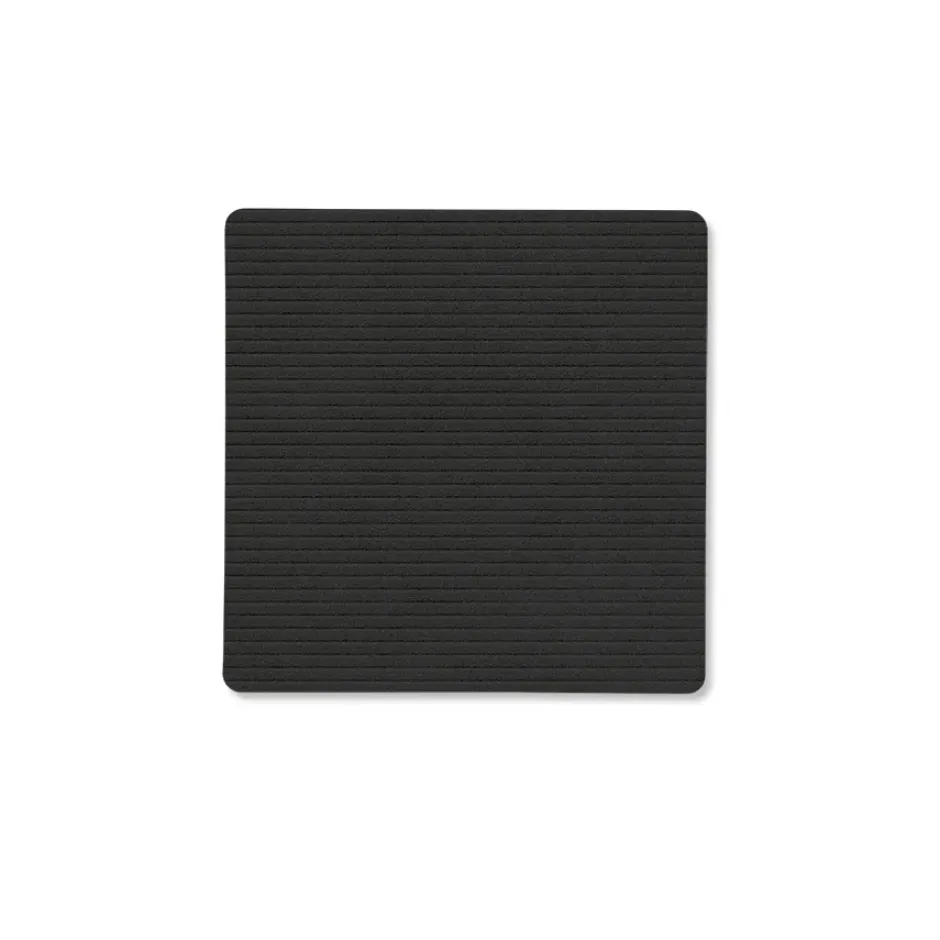 Corduroy glasunderlägg square, Black ink