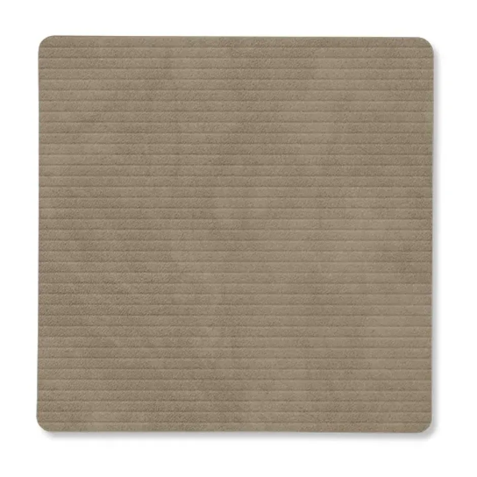 Corduroy glasunderlägg square, Nomad Grey