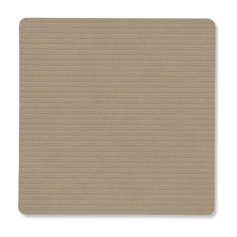 Corduroy glasunderlägg square, Clay Brown