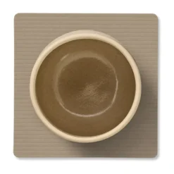 Corduroy glasunderlägg square, Clay Brown
