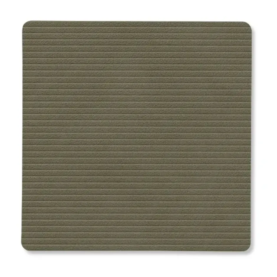 Corduroy glasunderlägg square, Army Green