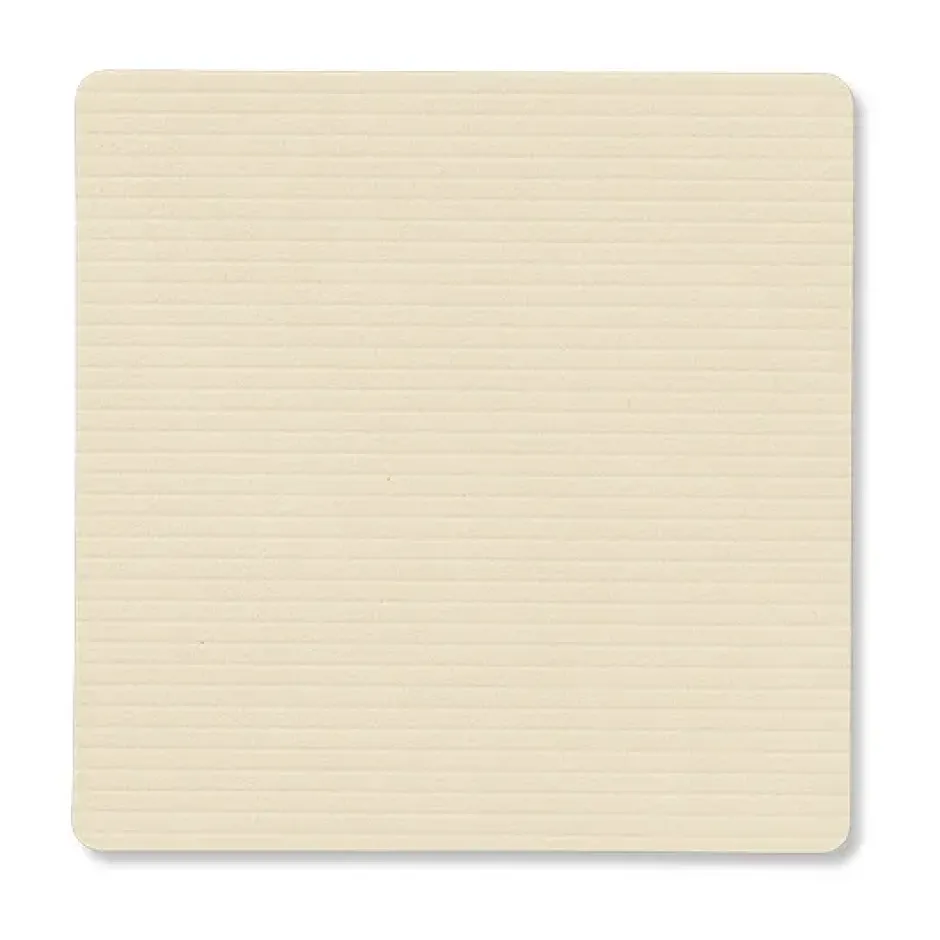 Corduroy glasunderlägg square, Vanilla