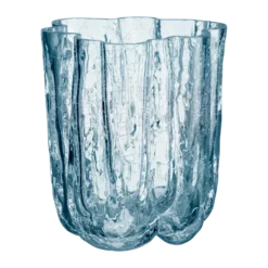 Crackle vase cirkulär 12,1 cm, Klar