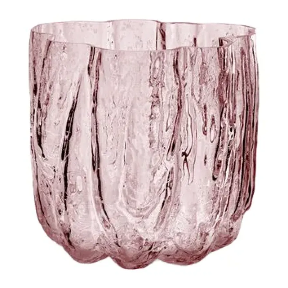 Crackle vase 12,1 cm, Rosa