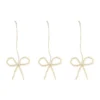 Craft julgranshänge rosett 3-pack, Natur