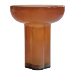 Crown sidobord tall Ø45 cm, Caramel