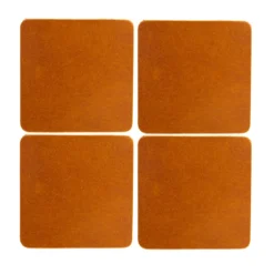 Cuba glasunderlägg 4-pack, Tan