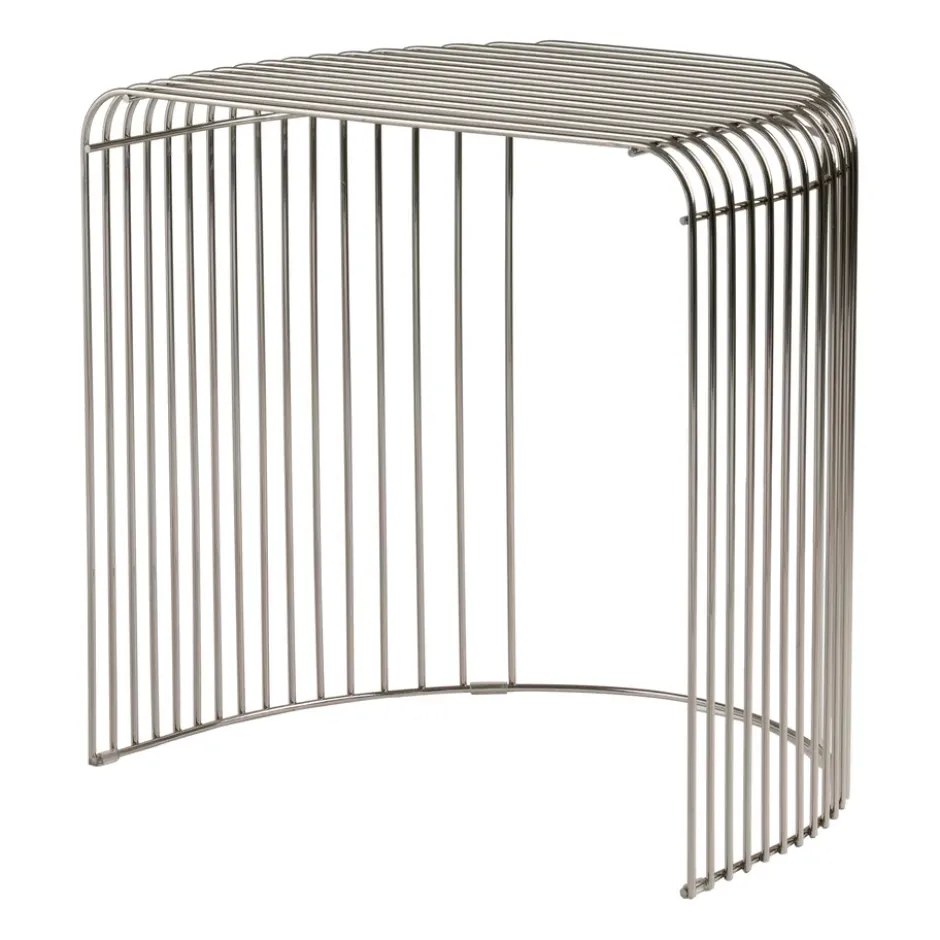 Curva bord 45 cm, Silver