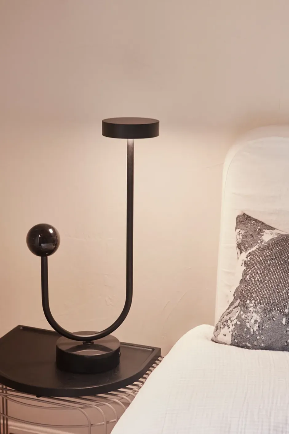 Curva bord 45 cm, Taupe