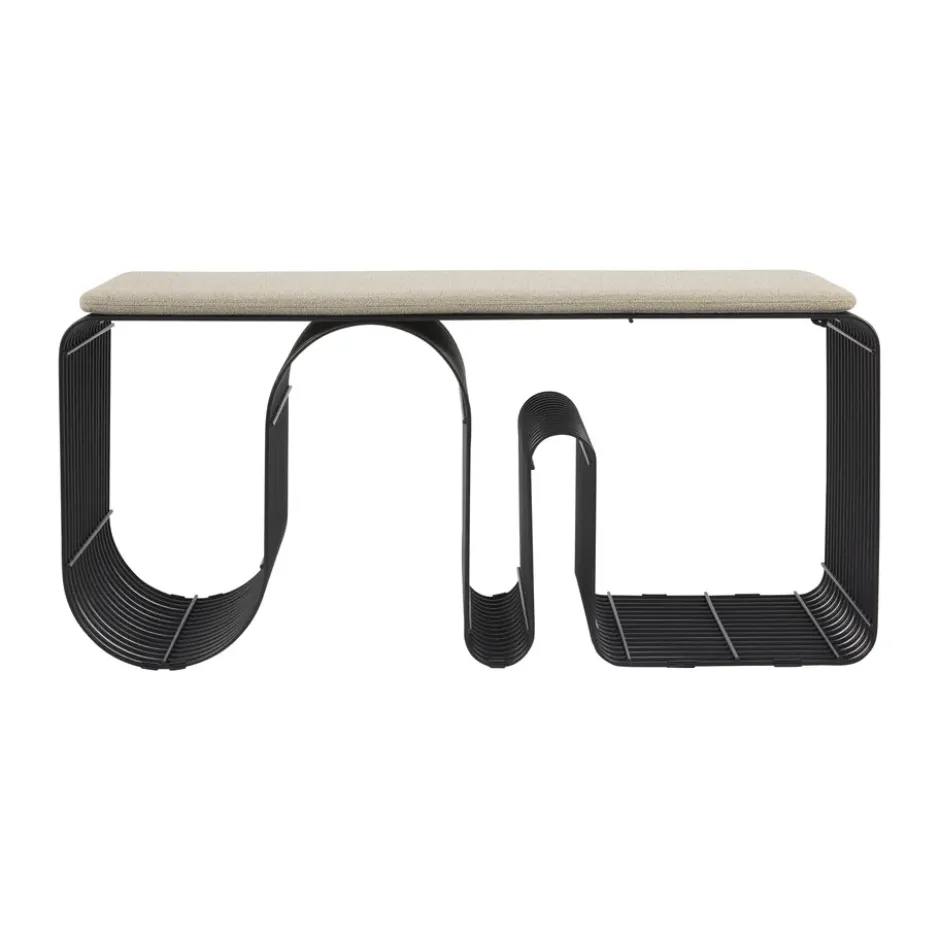 Curva sittdyna för bänk 32x95,5 cm, Taupe