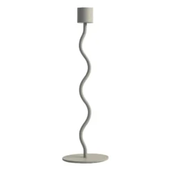 Curved ljusstake 26 cm, Sand