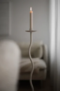 Curved ljusstake 85 cm, Sand