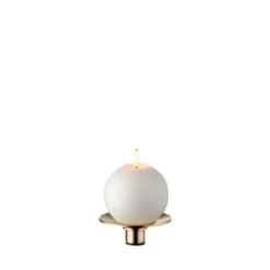 Curve Ljusstake, gold, tray