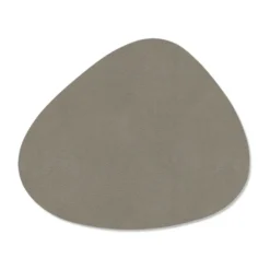 Curve Nupo Double glasunderlägg, Linen-flint Grey