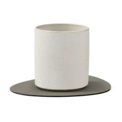 Curve Nupo Double glasunderlägg, Linen-flint Grey