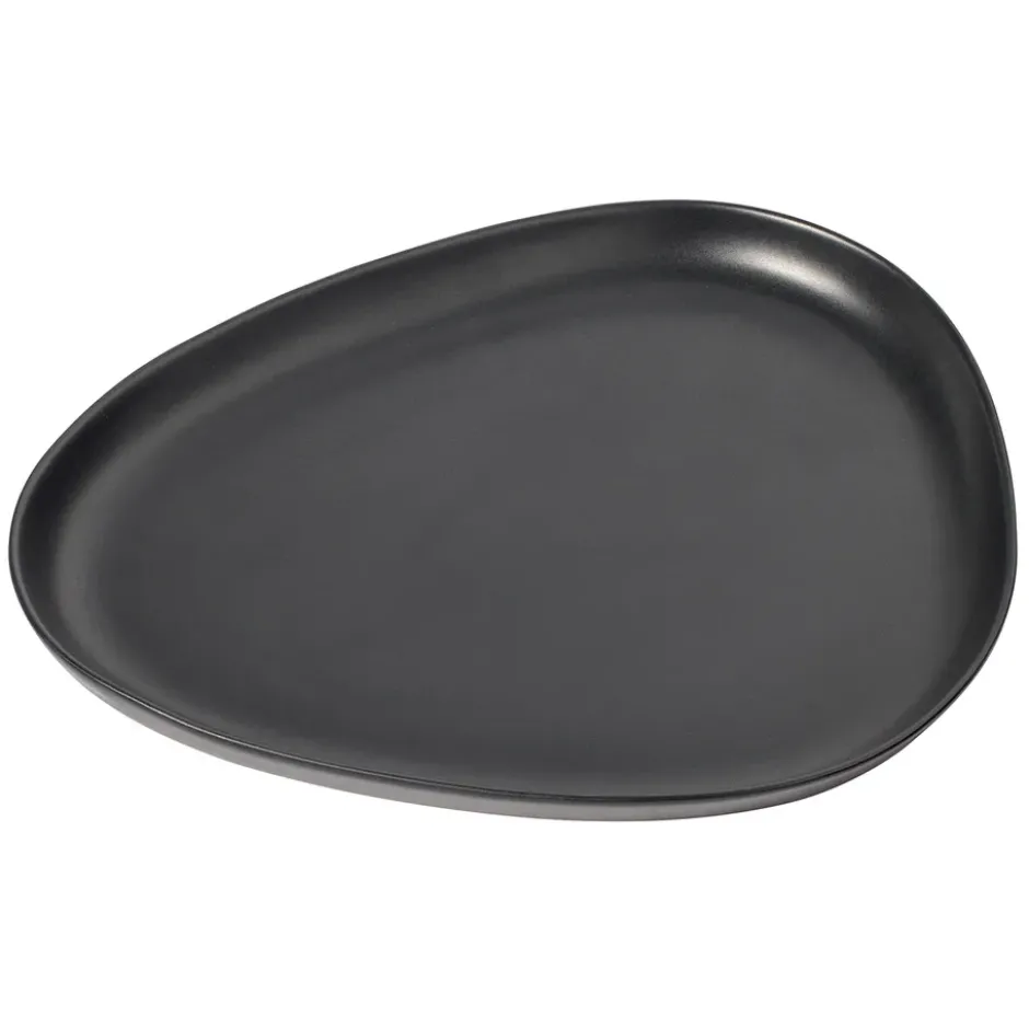 Curve Stoneware serveringsfat 30x35 cm, Black