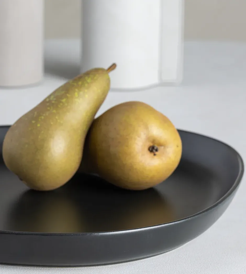 Curve Stoneware serveringsfat 30x35 cm, Black