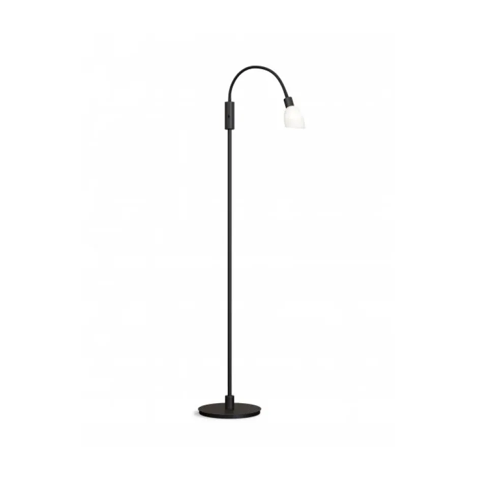 Cut enkel golvlampa 140 cm, Svart