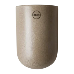 Cut vägghängd kruka beige, Medium 15 cm