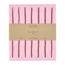 Daily disktrasa med mönster, Rosa, 3-pack
