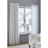Dalsland gardin med veckband och kanal, optical white