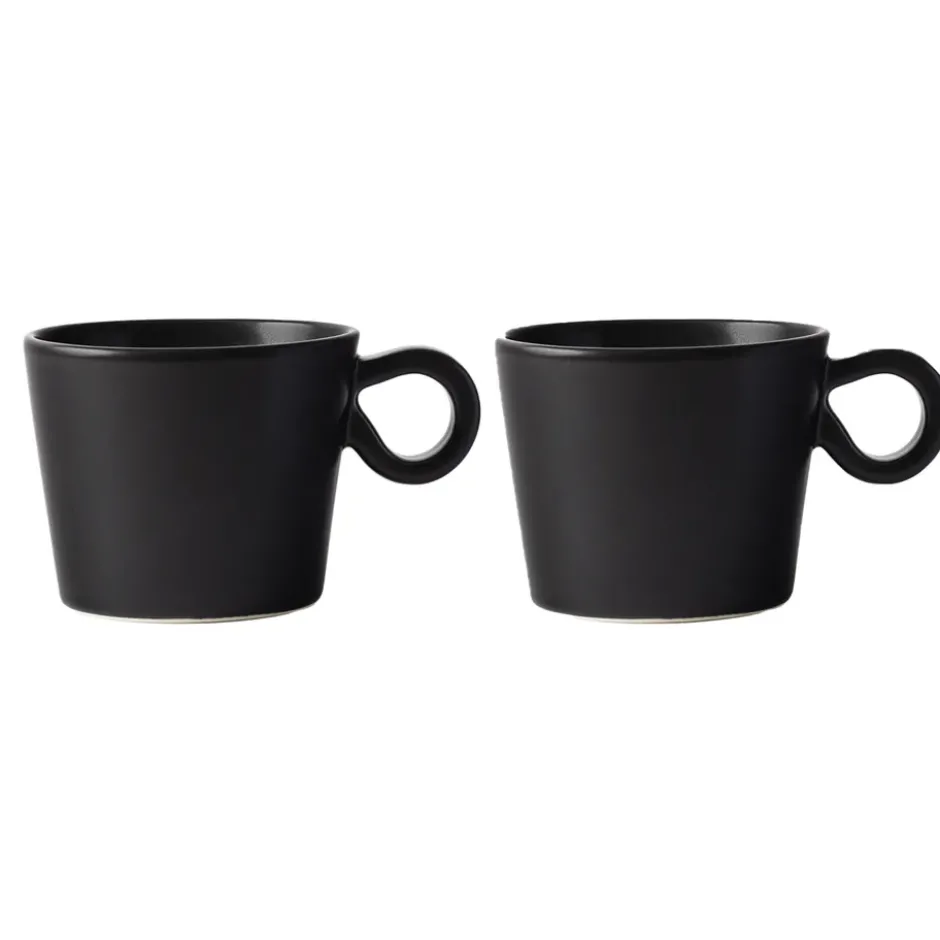 Daria kopp med handtag 2-pack, Ink black