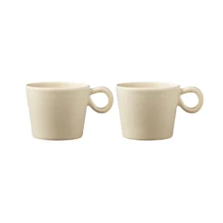 Daria kopp med handtag 2-pack, Sand