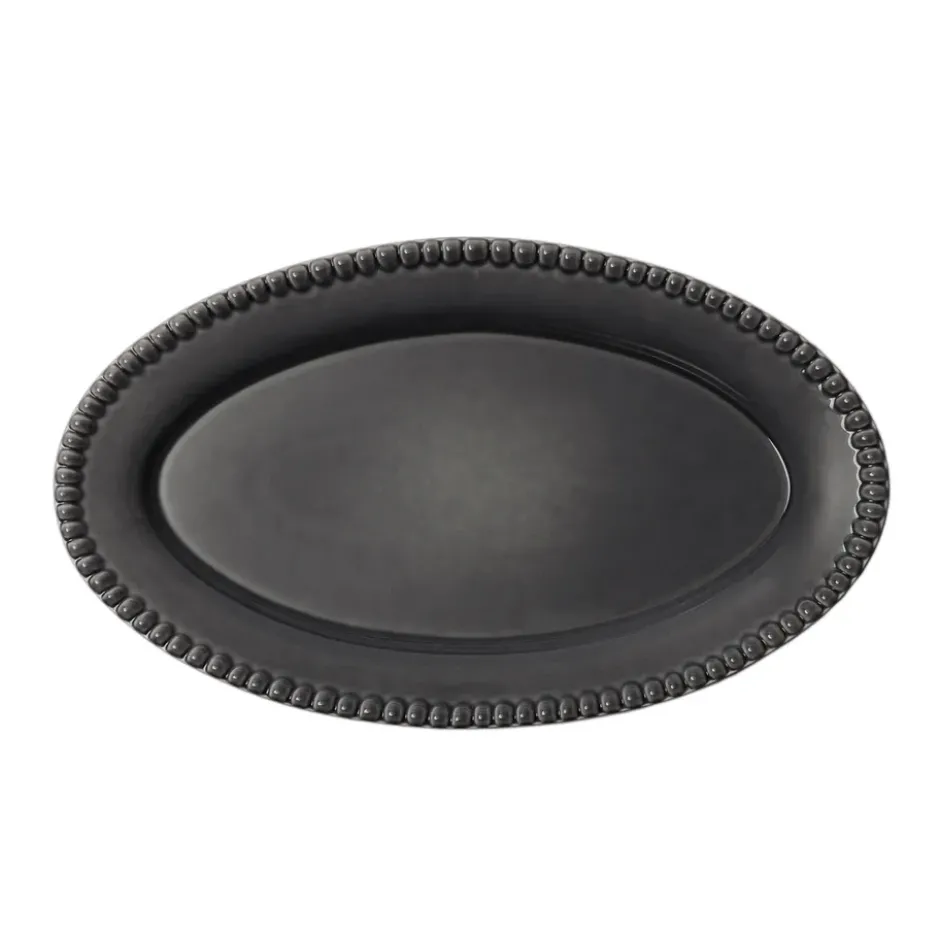 Daria serveringsfat 35 cm stengods, Clean grey
