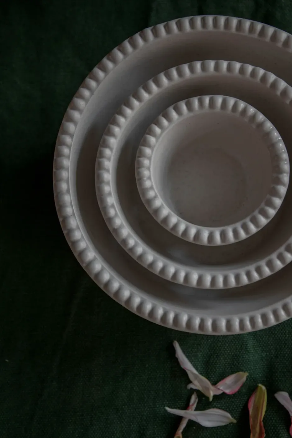 Daria skål Ø23 cm stengods, Cotton white