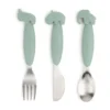 Deer Friends Easy-grip bestickset 3 delar, Green