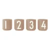 Design Letters espressokopp 4-pack, Beige