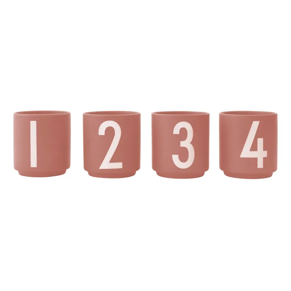 Design Letters espressokopp 4-pack, Nude