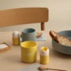 Design Letters äggkopp 2-pack, Hello-yellow