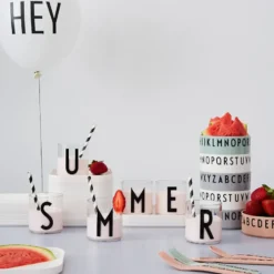 Design Letters Kids glas, D