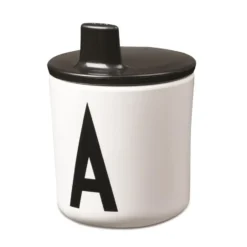Design Letters lock till melaminkopp, svart