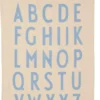 Design Letters Premium classic kökshandduk 50x70cm, ABC-blå