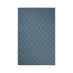 Diamond matta, Heaven blue/offwhite, 230x336 cm