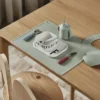 Dine bestickset silikon 3 delar, Green-blue