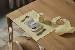 Dine bestickset silikon 3 delar, Taupe