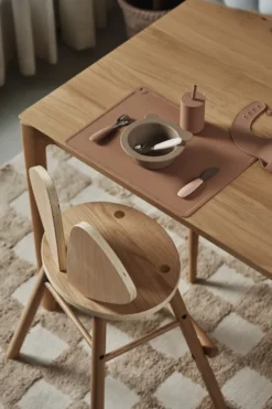 Dine bestickset silikon 3 delar, Blush