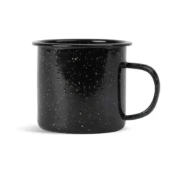 Doris emaljmugg 35 cl, Svart