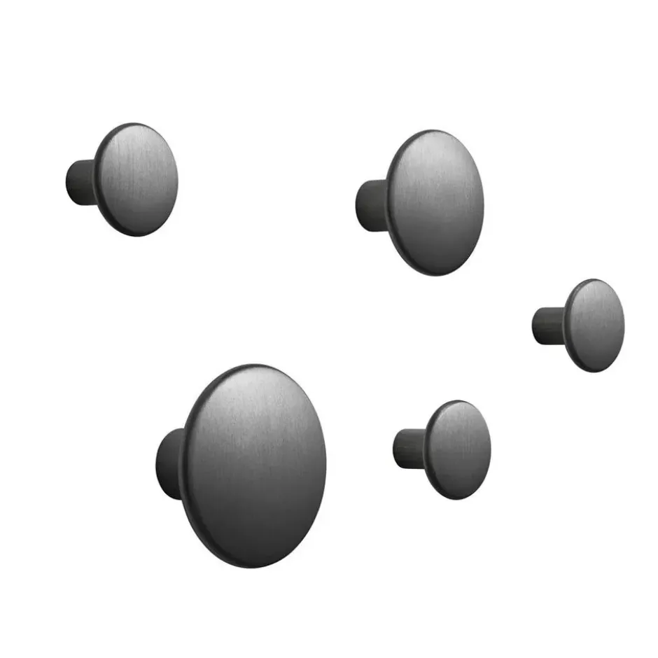 Dots Metal 5-pack, Black