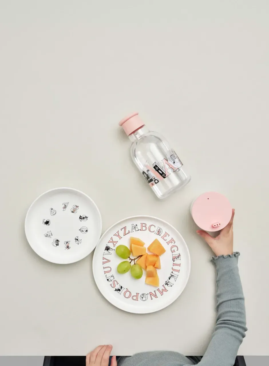 DRINK-IT Moomin ABC vattenflaska 0,5 liter, Salmon