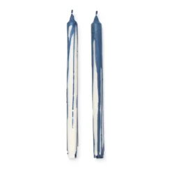Dryp stearinljus 2-pack, Deep Blue