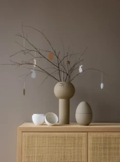 Easter Deco ägg påskdekoration 4-pack, Cafe au lait