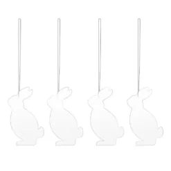 Easter Deco hare påskhänge 4-pack, White