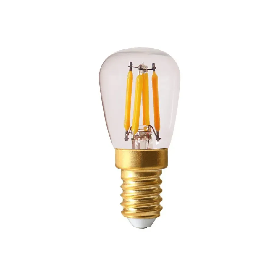 Elect LED filament päron E14, Klar