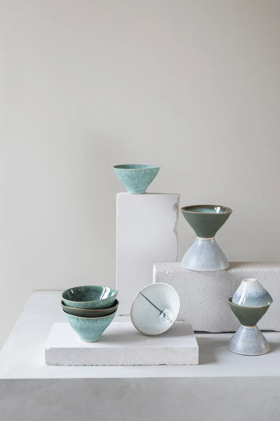 Elements skål medium Ø15,5 cm 3 delar, Green
